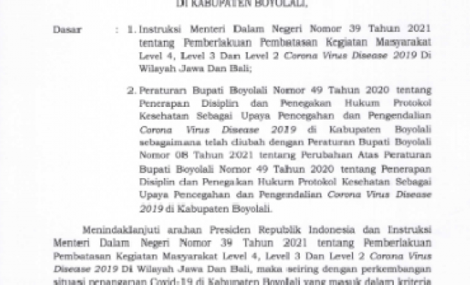 INSTRUKSI BUPATI NO 11 PERPANJANGAN PPKM LEVEL 3 7-13 SEPT