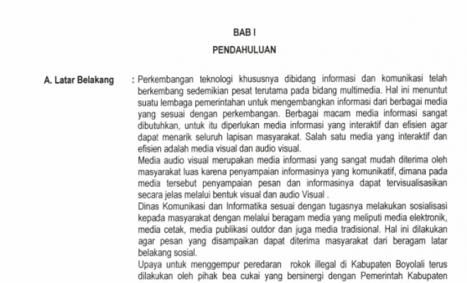 PETUNJUK TEKNIS PELAKSANAAN KEGIATAN LOMBA VIDEOGRAFI DAN FOTOGRAFI DALAM RANGKA “ BERANTAS ROKOK ILEGAL “ PEMERINTAH KABUPATEN BOYOLALI TAHUN 2022